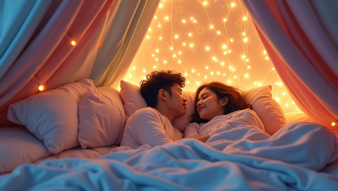 Build a Blanket Fort and Star Gaze Indoors