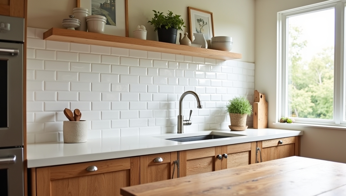 Install Peel-and-Stick Backsplash