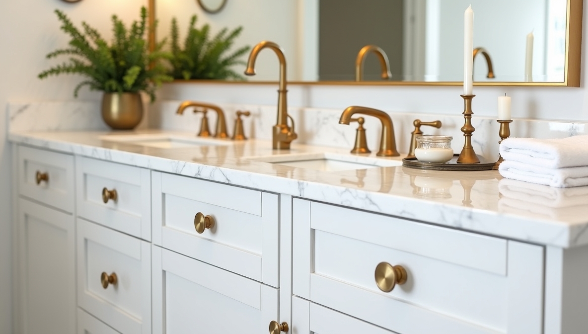 Use Gold or Brass Accents