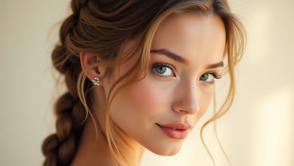 15 Stunning Braided Hairstyle of Woman with a neatly braided French braid